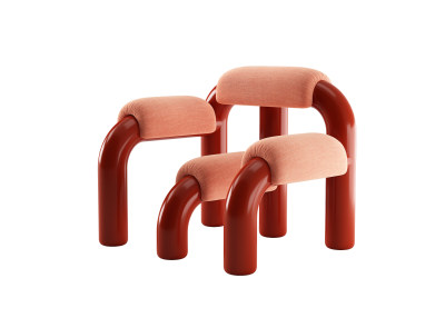 现代奶油风单人沙发